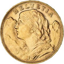 Münze, Schweiz, 20 Francs, 1925, Bern, UNZ, Gold, KM:35.1