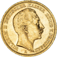 Moeda, Estados Alemães, PRUSSIA, Wilhelm II, 20 Mark, 1891, Berlin, EF(40-45)