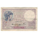 França, 5 Francs, Violet, 1940, T.67942, VF(20-25), Fayette:04.18, KM:83