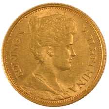 Paesi Bassi, Wilhelmina I, 5 Gulden, 1912, SPL-, Oro, KM:151