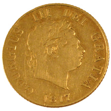 Munten, Groot Bretagne, George III, 1/2 Sovereign, 1817, ZF, Goud, KM:673