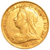 GREAT BRITAIN, 1/2 Sovereign, 1897, KM #784, AU(50-53), Gold, 3.99