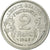 Moneda, Francia, Morlon, 2 Francs, 1945, Castelsarrasin, EBC, Aluminio