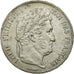 Moneda, Francia, Louis-Philippe, 5 Francs, 1839, Paris, MBC+, Plata, Gadoury:678