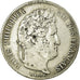 Moneda, Francia, Louis-Philippe, 5 Francs, 1834, Toulouse, BC+, Plata
