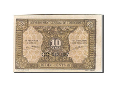 FRENCH INDO-CHINA, 10 Cents, 1942, KM:89a, Undated (1942), AU(55-58)