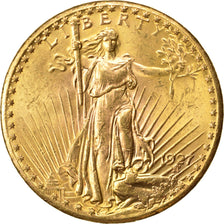 UNITED STATES, Saint-Gaudens, $20, Double Eagle, 1927, U.S. Mint, KM #131,...