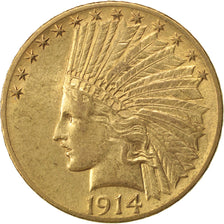 Stati Uniti, Indian Head, $10, Eagle, 1914, U.S. Mint, San Francisco, SPL-, O...