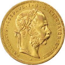 Austria, Franz Joseph I, 8 Florins-20 Francs, 1876, BB+, Oro, KM:2269