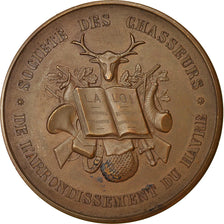 France, Medal, Répression du Braconnage, Chasseurs du Havre, 1873, Rieul