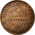 Moneta, Francia, Cérès, 2 Centimes, 1887, Paris, BB, Bronzo, KM:827.1