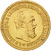 RUSSIA, 5 Roubles, 1889, St. Petersburg, KM #42, EF(40-45), Gold, 6.45