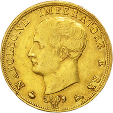 Coin, ITALIAN STATES, KINGDOM OF NAPOLEON, Napoleon I, 40 Lire, 1809, Milan