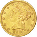 Stati Uniti, Coronet Head, $5, Half Eagle, 1885, U.S. Mint, San Francisco, BB...