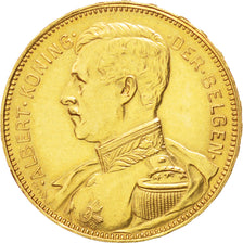 Belgio, 20 Francs, 20 Frank, 1914, SPL-, Oro, KM:79