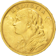 Svizzera, 20 Francs, 1910, Bern, SPL-, Oro, KM:35.1