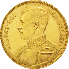 Belgio, 20 Francs, 20 Frank, 1914, SPL-, Oro, KM:78