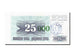 Banconote, Bosnia - Erzegovina, 25,000 Dinara, 1993, 1993-10-15, FDS