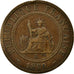 Moneda, Indochina francesa, Cent, 1889, Paris, MBC, Bronce, Lecompte:41