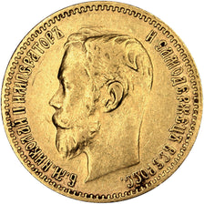 Russia, 5 Roubles, 1900, Saint-Petersburg, EF(40-45), Gold, 4.28