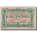 Banconote, Pirot:1.1, MB+, Abbeville, 50 Centimes, Undated, Francia