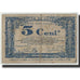 Billet, France, Lille, 5 Centimes, 1917, B, Pirot:59-1630