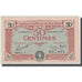 Francia, Deux-Sèvres, 50 Centimes, 1920, SPL, Pirot:93-10