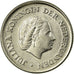 Münze, Niederlande, Juliana, 25 Cents, 1966, SS+, Nickel, KM:183