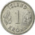Coin, Iceland, Krona, 1980, EF(40-45), Aluminum, KM:23