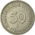 Moneta, Niemcy - RFN, 50 Pfennig, 1979, Karlsruhe, EF(40-45), Miedź-Nikiel