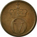 Moneta, Norwegia, Olav V, 2 Öre, 1962, EF(40-45), Bronze, KM:410