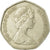 Monnaie, Grande-Bretagne, Elizabeth II, 50 New Pence, 1969, TB+, Copper-nickel
