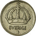 Munten, Zweden, Gustaf V, 10 Öre, 1945, FR+, Zilver, KM:813
