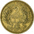 Moeda, Tunísia, Anonymous, 2 Francs, AH 1364/1945, Paris, EF(40-45)