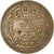 Moeda, Tunísia, Muhammad al-Nasir Bey, 10 Centimes, 1912, Paris, VF(20-25)