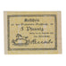 Biljet, Duitsland, Roßbach Gemeinde, 5 Pfennig, N.D, 1921, 1921-12-31, SUP