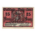 Banknot, Niemcy, Thale a.Harz Stadt, 25 Pfennig, personnage, 1922, 1922-12-31