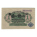 Banknot, Niemcy, Darlehnskassenschein (State Loan Currency Note), 1 Mark, valeur