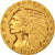 Stati Uniti, Indian Head, $5, Half Eagle, 1910, U.S. Mint, Denver, BB, Oro, K...