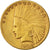 Stati Uniti, Indian Head, $10, Eagle, 1908, U.S. Mint, Denver, BB, Oro, KM:130