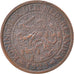 Nederland, Wilhelmina I, 2-1/2 Cent, 1929, Bronzen, ZF+, KM:150