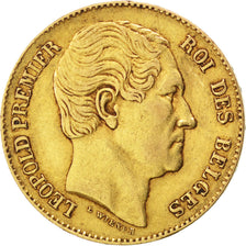 Belgique, Léopold Ier, 20 Francs or tête nue, KM 23