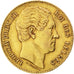 Belgium, 20 Francs, 1865, KM #23, EF(40-45), Gold, 6.44