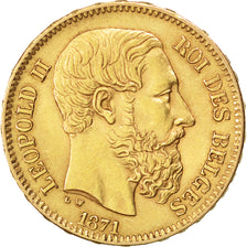 Belgique, Léopold II, 20 Francs, 1871, KM 37