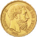 Belgio, 20 Francs, 1871, SPL-, Oro, KM:37