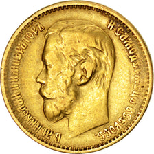 Russie, Nicolas II, 5 Roubles, 1898, Saint-Pétersbourg, KM 62