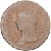 Coin, France, Dupré, Decime, AN 8, Metz, VF(20-25), Copper, Gadoury:187a