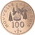 Moeda, Nova Caledónia, 100 Francs, 1976, Monnaie de Paris, ENSAIO, MS(65-70)