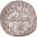 Moneta, Francia, Henri III, La Ligue, 1/4 Ecu, 1590, Bayonne, BB, Argento
