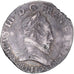Moeda, França, Henri III, Teston, 4e type au col plat, 1577, La Rochelle